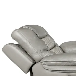 Cody Dual-Power Recliner Light Grey