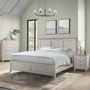 San Mateo Queen Standard Bed White