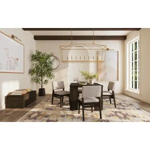 Flex Dining Table Reclaimed Chevron w/5 20" Leaves