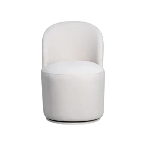 Upholstered Dining Chairs Uph Dining Chair Curved Back Modern Cream
