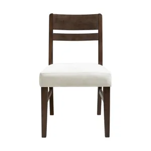 West End Ladder Chair Ivory Saddle Brown