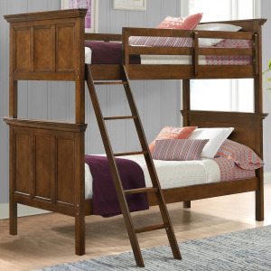 San Mateo Youth Twin over Twin Bunk Bed Tuscan