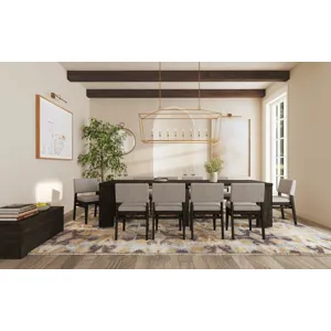 Flex Dining Table Reclaimed Chevron w/5 20" Leaves