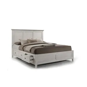 San Mateo King Storage Bed White
