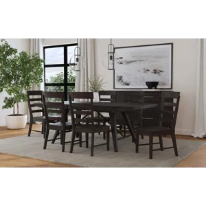 Bayside Trestle Table Black