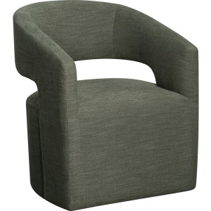 Upholstered Dining Chairs Uph Dining Chair Curved Open Back Sage