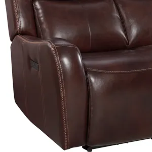 Wainwright Dual-Power Loveseat Reddish Brown