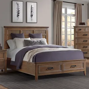 Alta Queen Storage Bed - Harvest 