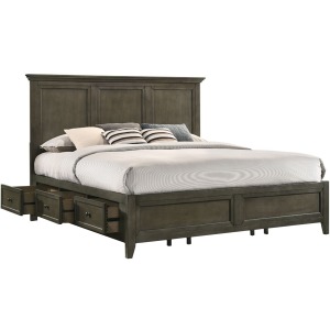 San Mateo King Side Storage Bed Rails