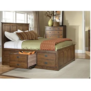 Oak Park King/Queen Drw Storage Rail