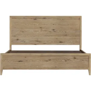 Norwich King Panel Bed Antique Oak