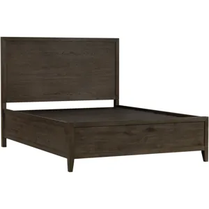 Norwich Queen Panel Bed Dark Rustic Oak