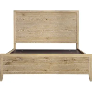 Norwich Queen Panel Bed Antique Oak