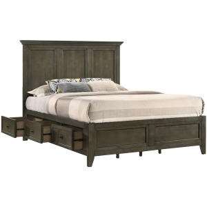 San Mateo Queen Side Storage Bed Rails