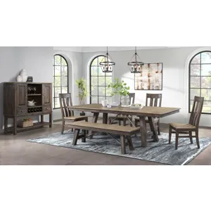 Transitions Dining Trestle Counter Table Top