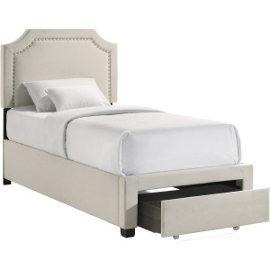 Upholstered Beds Tropic Twin HB w/FB DRW Box