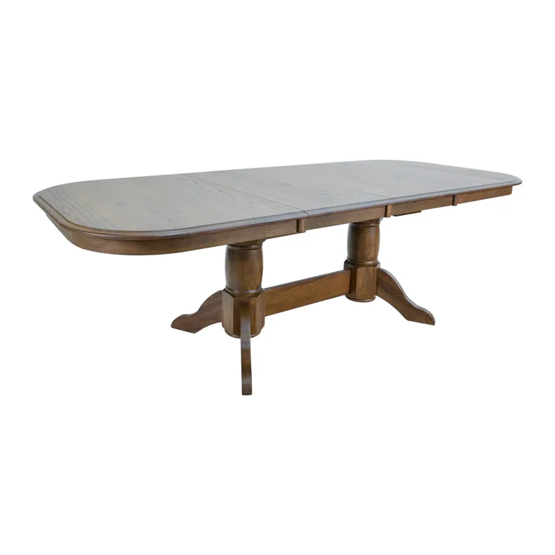 Colonial Oak Trestle Table