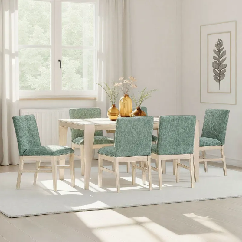 West End Parson Chair Sage Green Natural