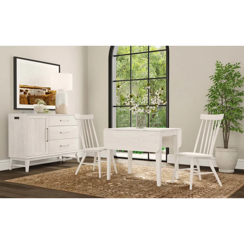 Bayside Drop Leaf Table White