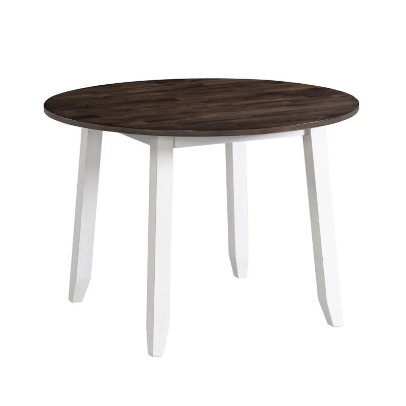 Kona Drop Leaf Table Gray and White
