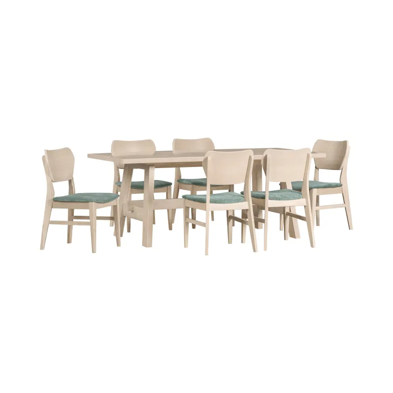 West End Ladder Chair Sage Green Natural