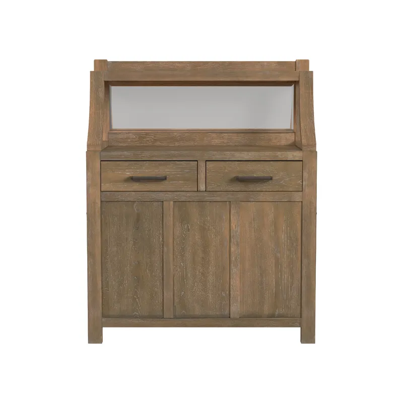 Flex Server Hutch Sandbar Oak