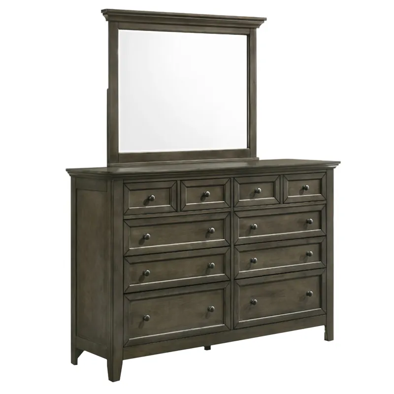 San Mateo Dresser Mirror Gray