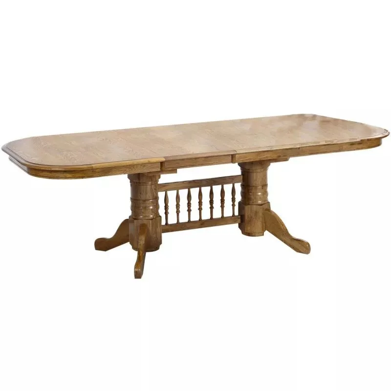 Classic Oak 42x96 Laminate Trestle Table