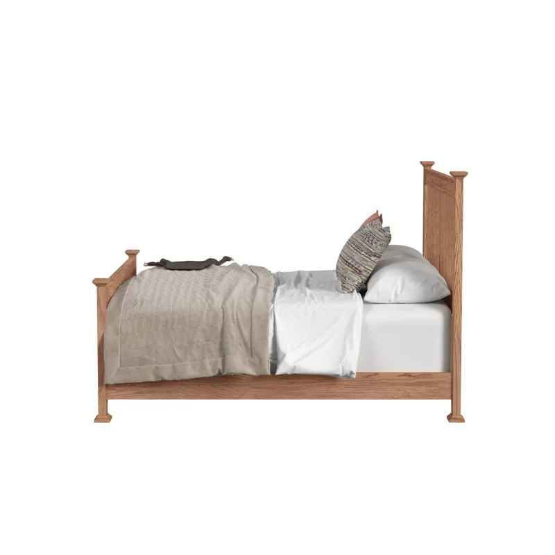 Oak Park King Slat Bed Taupe