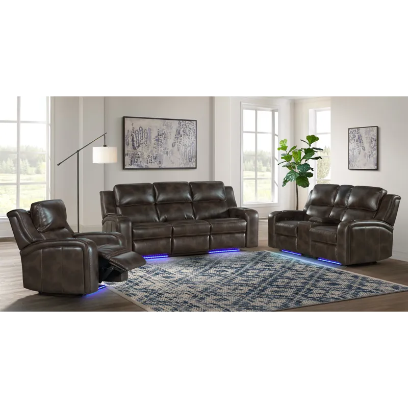 Silhouette Dual-Power Loveseat Bolero Coffee