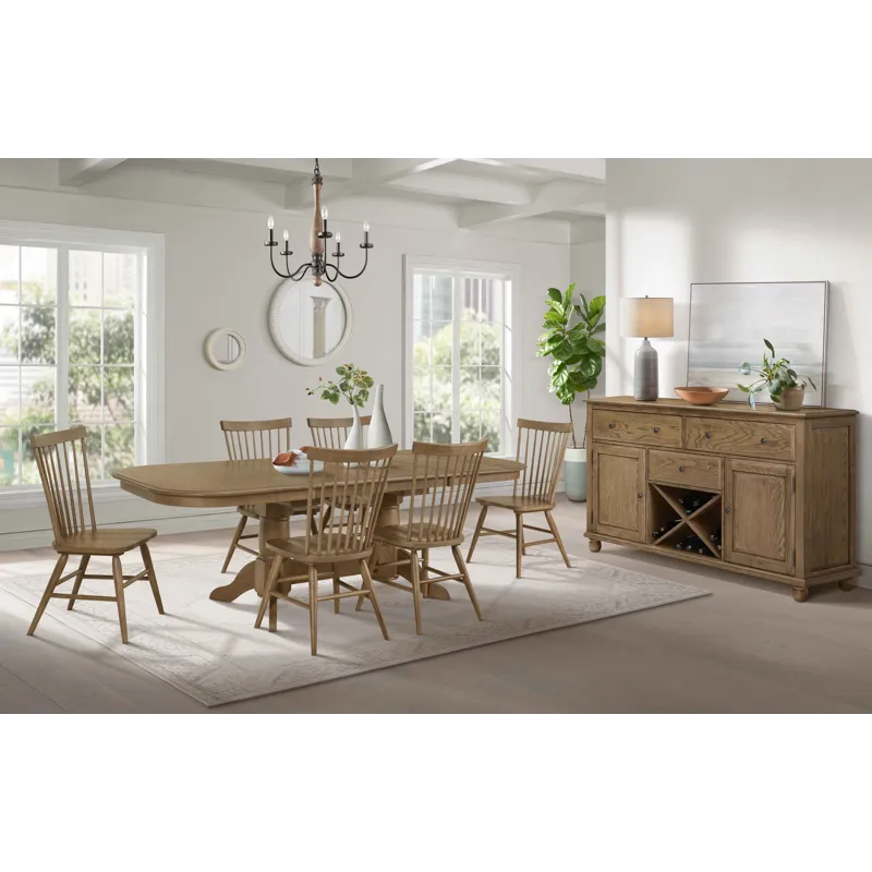 Colonial Oak Spindle Chair