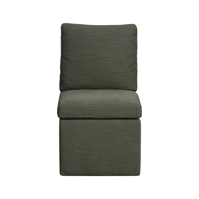 Upholstered Dining Chairs Uph Dining Chair Pillow Back Sage