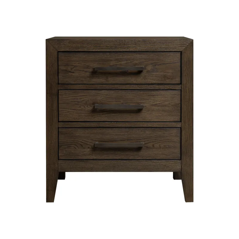 Norwich Nightstand Dark Rustic Oak