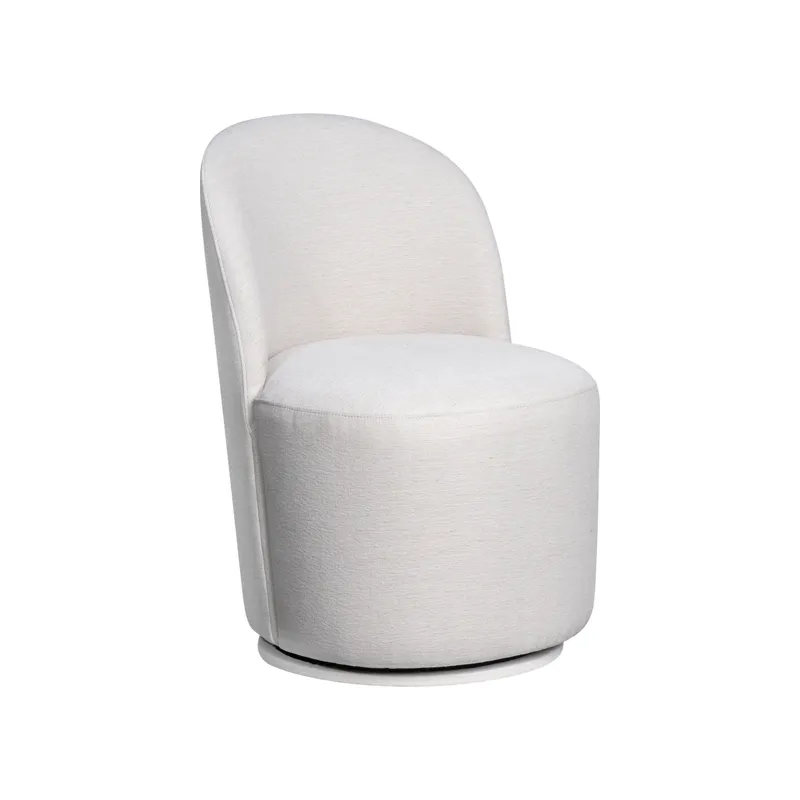 Upholstered Dining Chairs Uph Dining Chair Curved Back Modern Cream