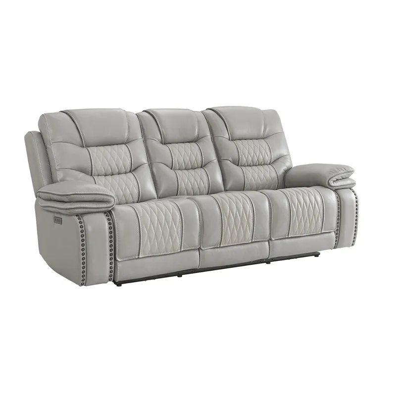 Cody Dual-Power Sofa Light Grey