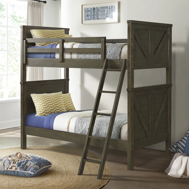 Tahoe Youth Twin over Twin Bunk Bed River Rock