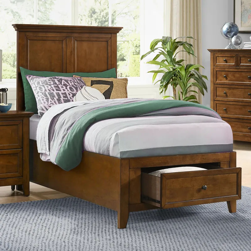 San Mateo Youth Twin Storage Bed Tuscan