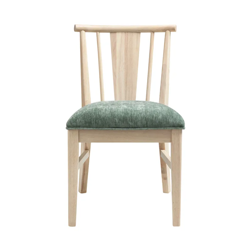 West End Spindle Chair Sage Green Natural