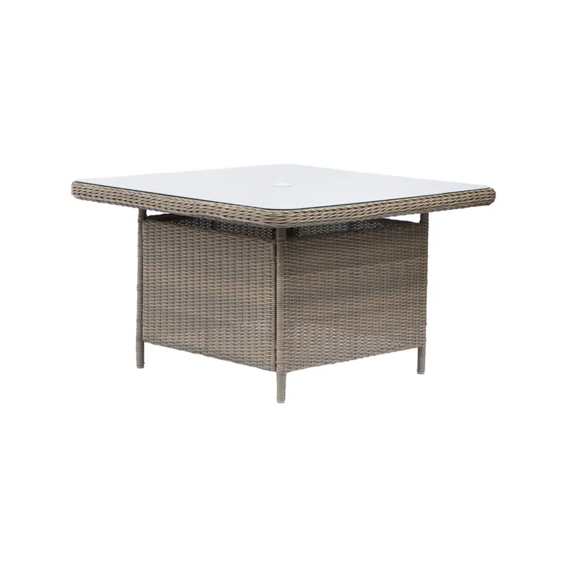 Dixie Outdoor Table w/Tempered Glass