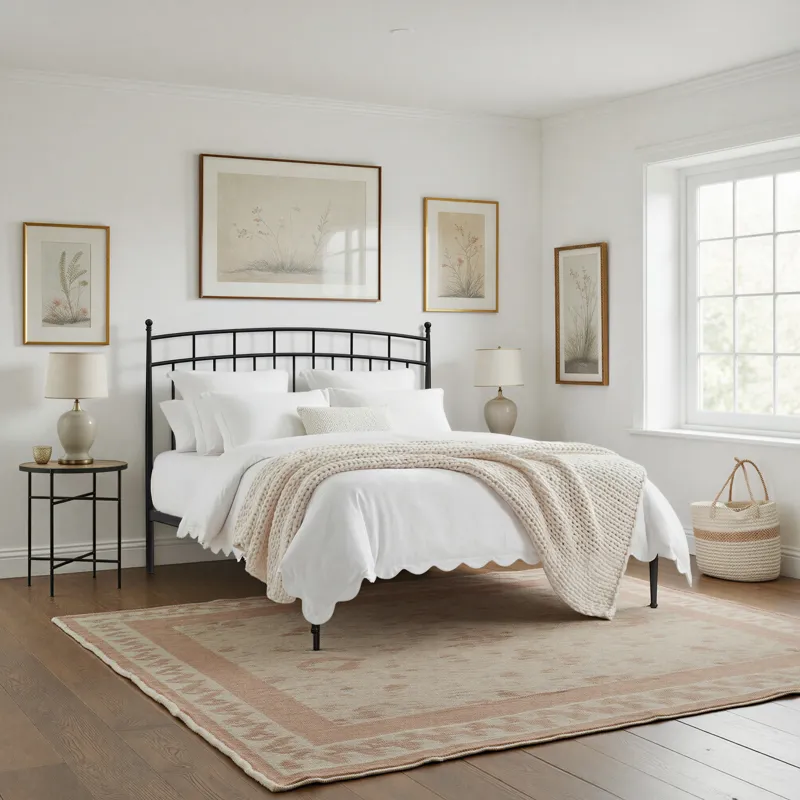 Metal Beds Traditional Queen Metal Bed