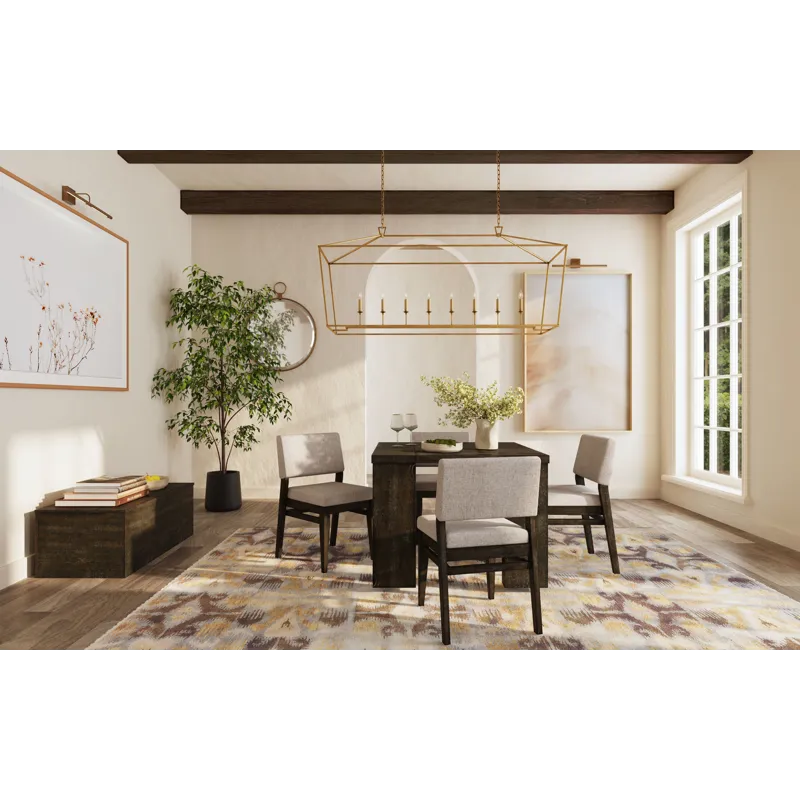 Flex Dining " Leaves Reclaimed Chevron