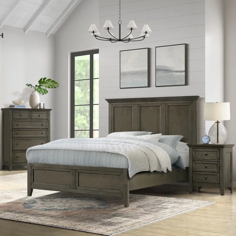 San Mateo Queen Standard Bed Gray
