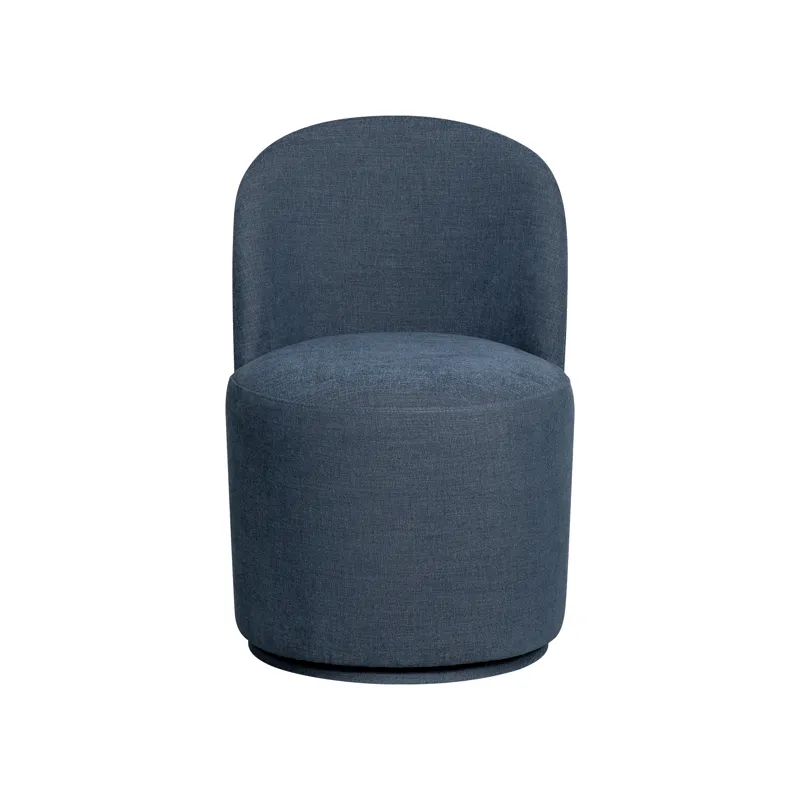 Upholstered Dining Chairs Uph Dining Chair Curved Back Modern Denim