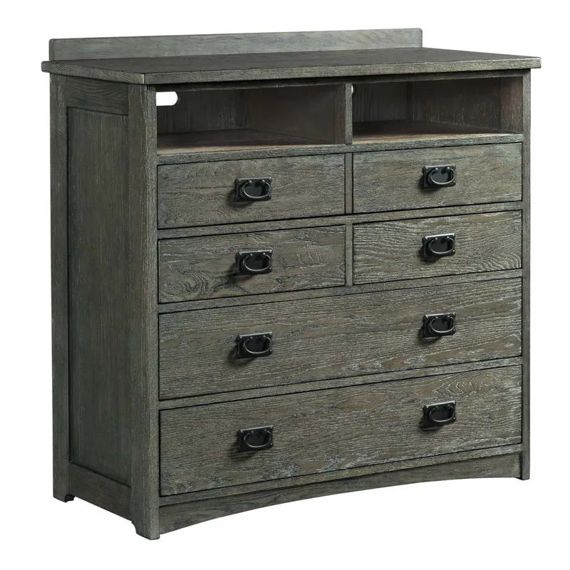 Oak Park Media Chest Pewter