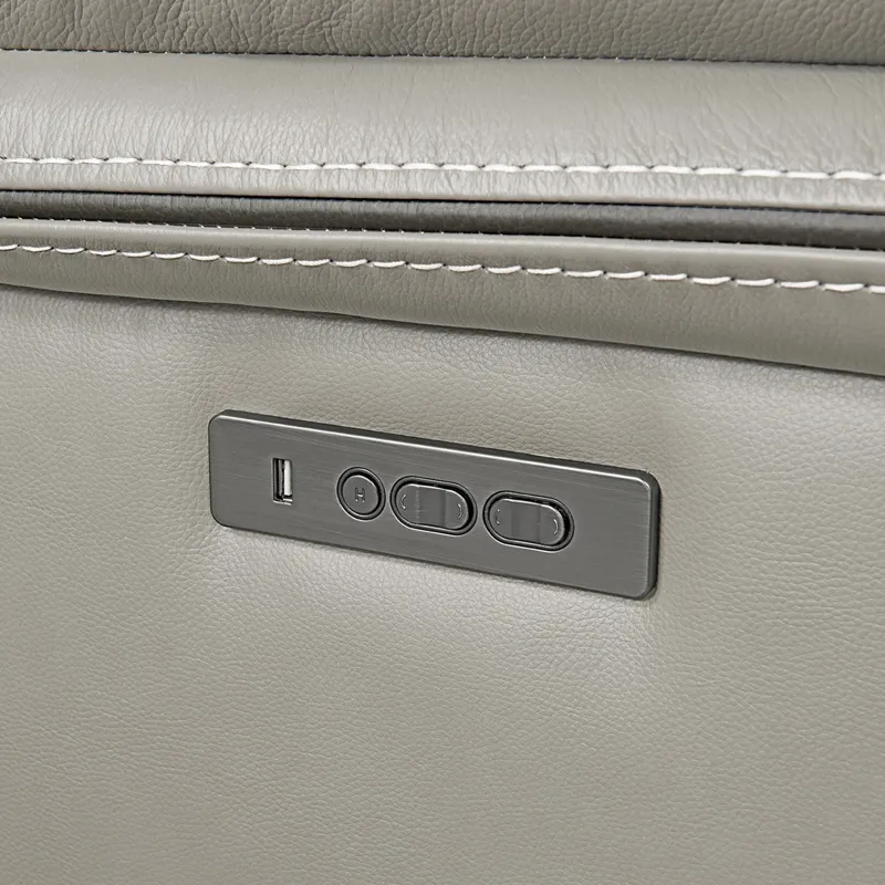 Cody Dual-Power Recliner Light Grey