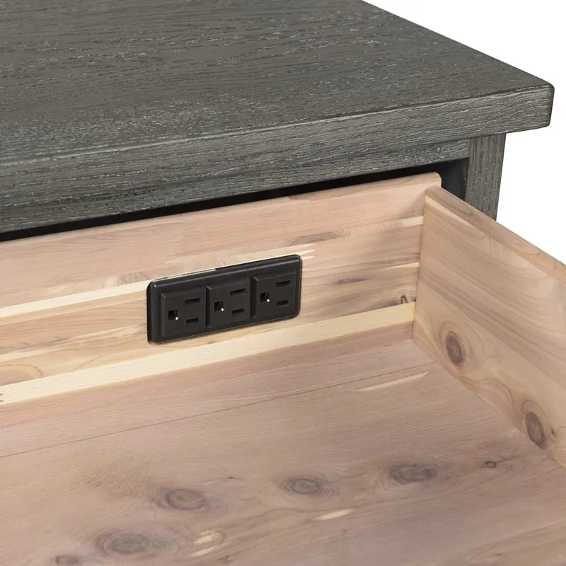 Oak Park Nightstand Pewter