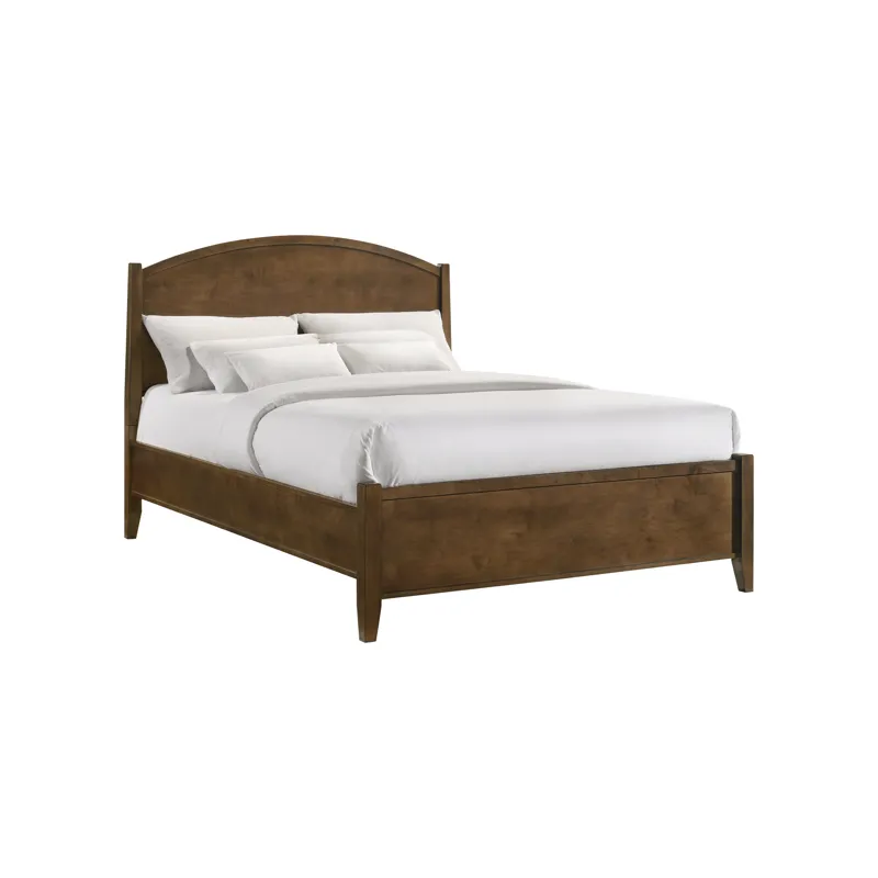 Andover Queen Arched Bed Walnut