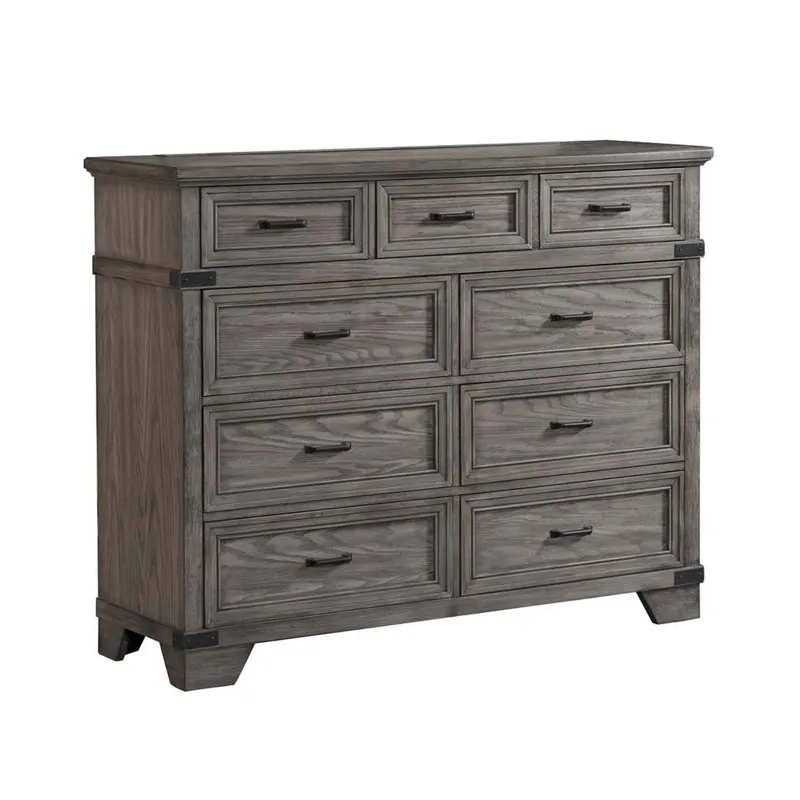 Forge Tall Dresser Brushed Steel