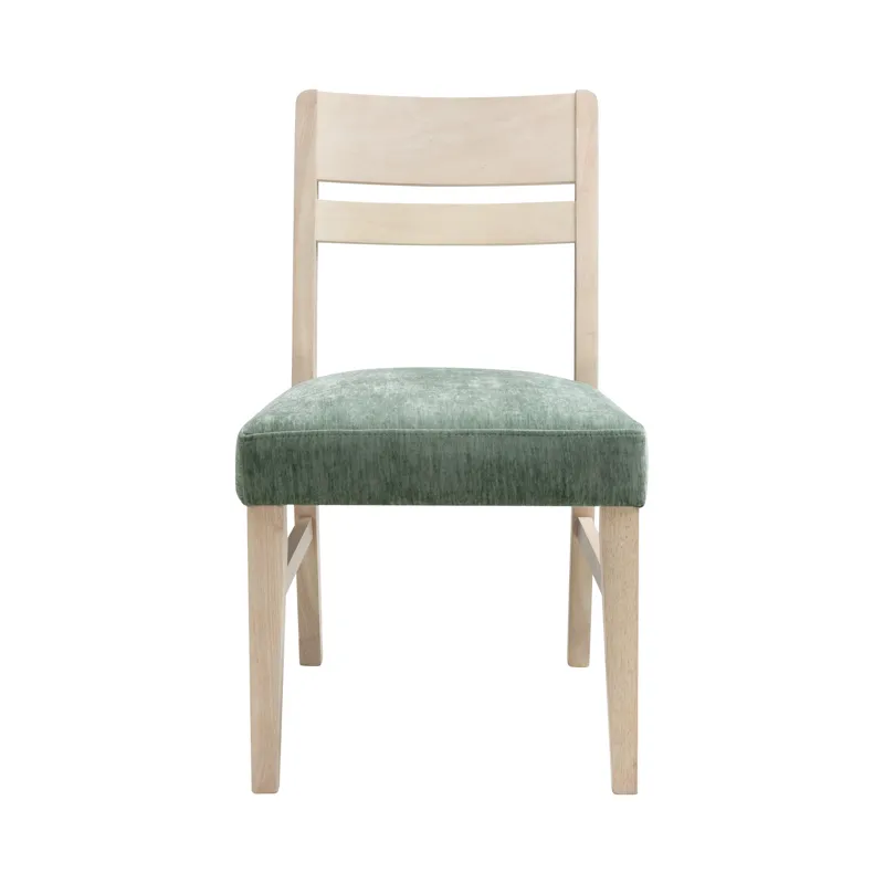 West End Ladder Chair Sage Green Natural