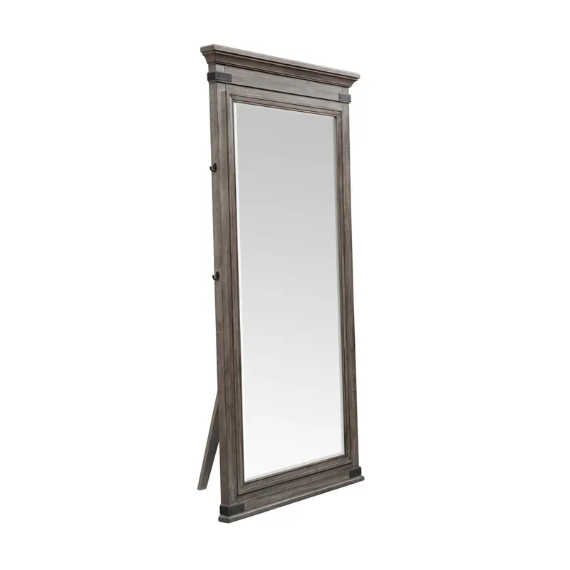 Forge Tall Mirror Brushed Steel